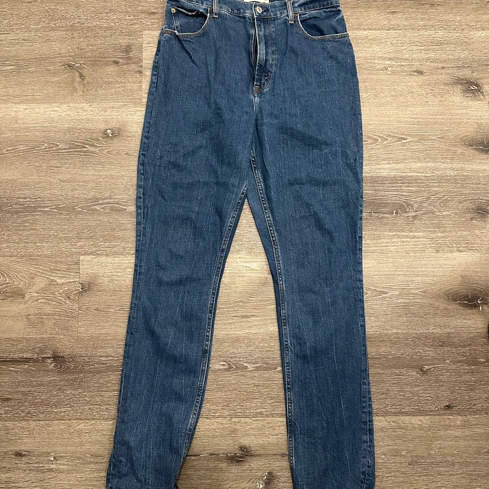 Abercrombie & Fitch Blue Straight Leg Jeans